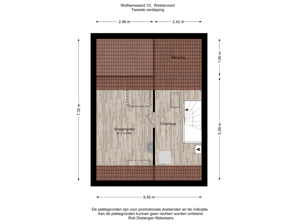 Bekijk plattegrond van Tweede verdieping van Wolfsenwaard 10