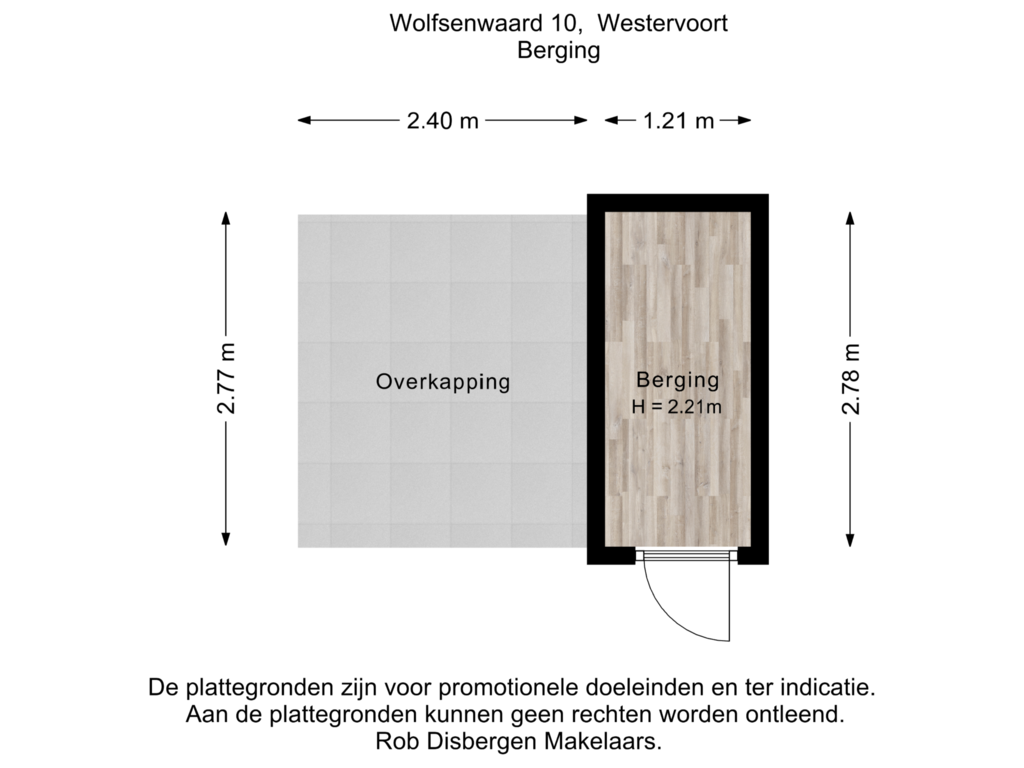 Bekijk plattegrond van Berging van Wolfsenwaard 10