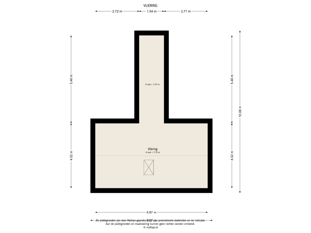 Bekijk plattegrond van Vliering van Hofhooistraat 15