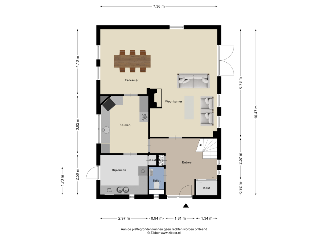 View floorplan of Begane Grond of Kapelstraat 10