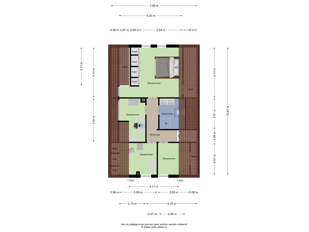 View floorplan of Eerste Verdieping of Kapelstraat 10