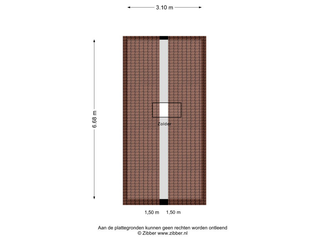 View floorplan of Garage zolder of Kapelstraat 10