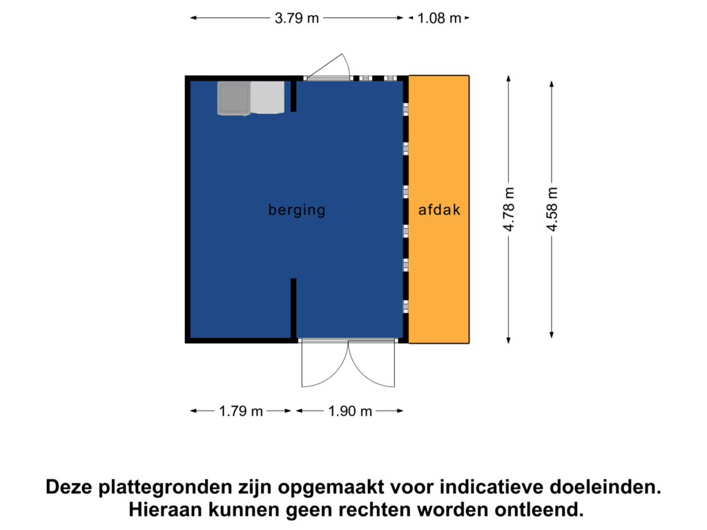 Bekijk plattegrond van Berging van Westerzicht 733