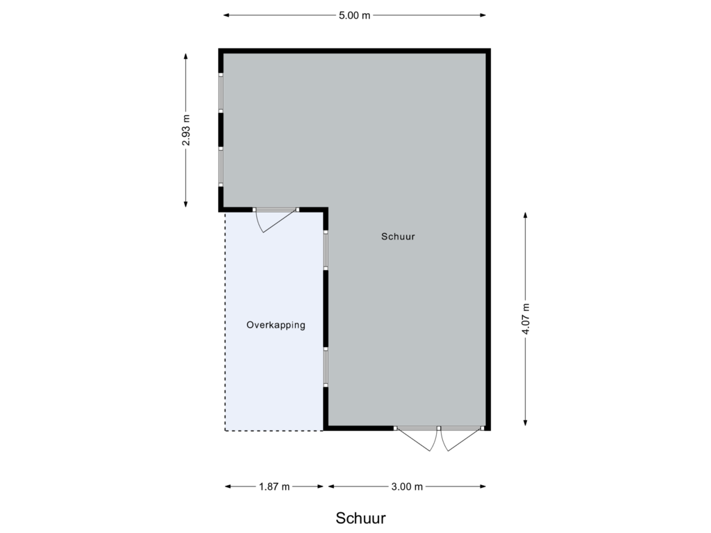 Bekijk plattegrond van Schuur van Preludestraat 10