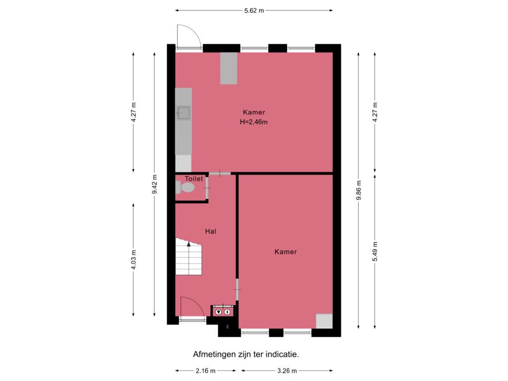 Bekijk plattegrond van Begane grond van Nabuccosingel 151