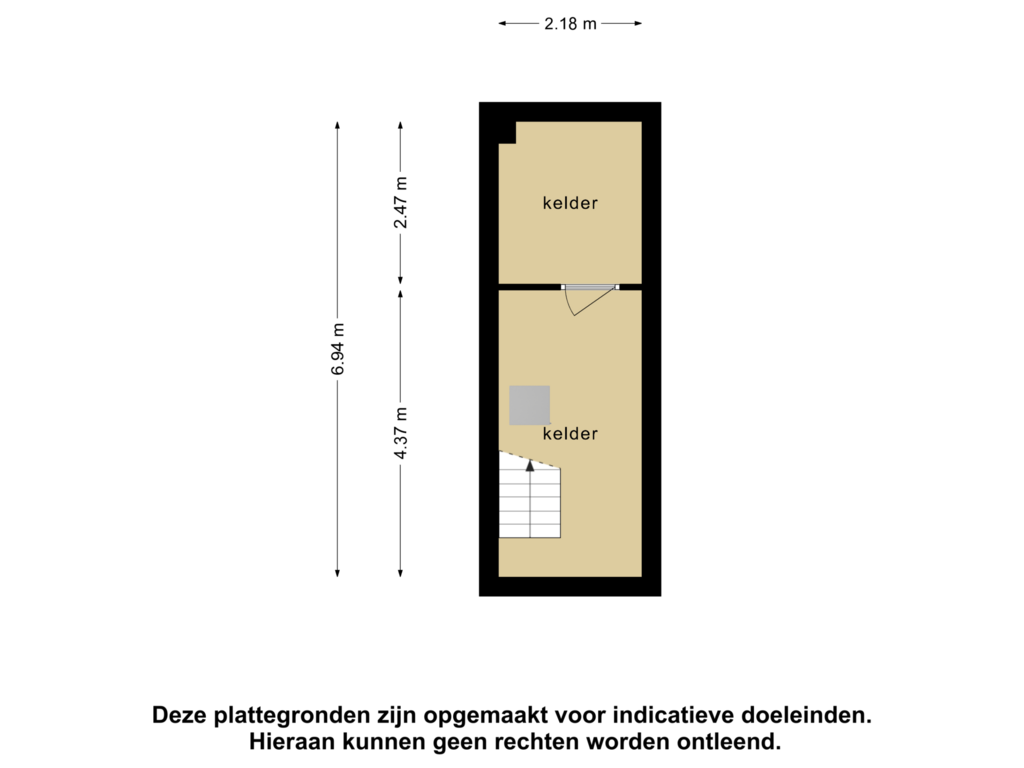 View floorplan of Kelder of Tulpenburg 37