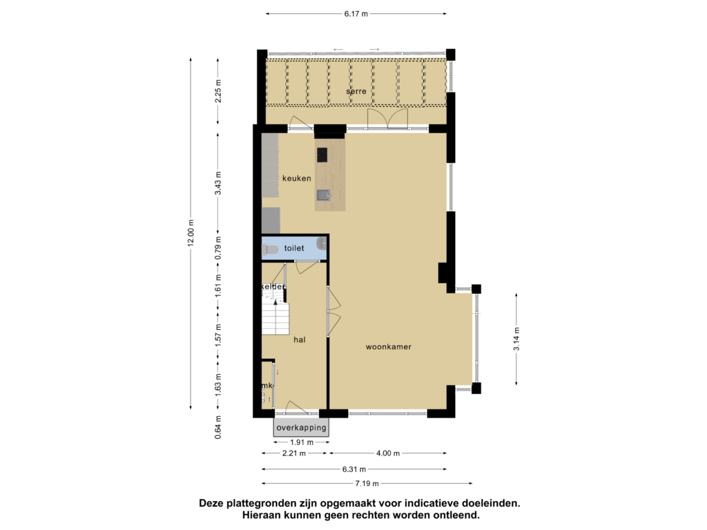 View floorplan of Begane grond of Tulpenburg 37