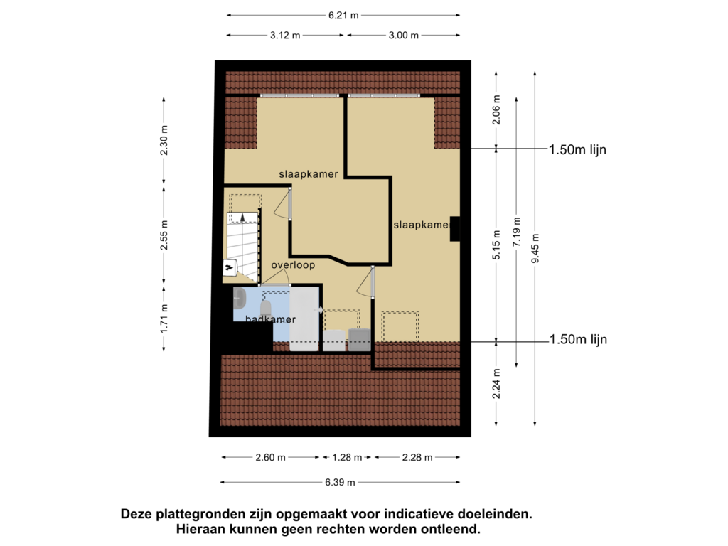 View floorplan of 2e verdieping of Tulpenburg 37