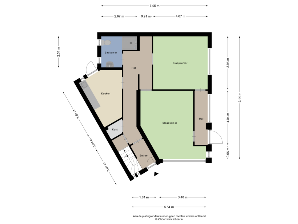 Bekijk plattegrond van Begane Grond van Tweede Oude Heselaan 219