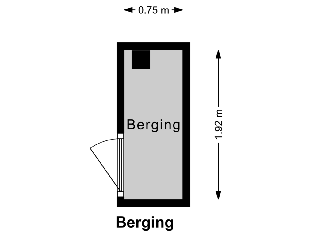 View floorplan of Berging of Laat 202-B