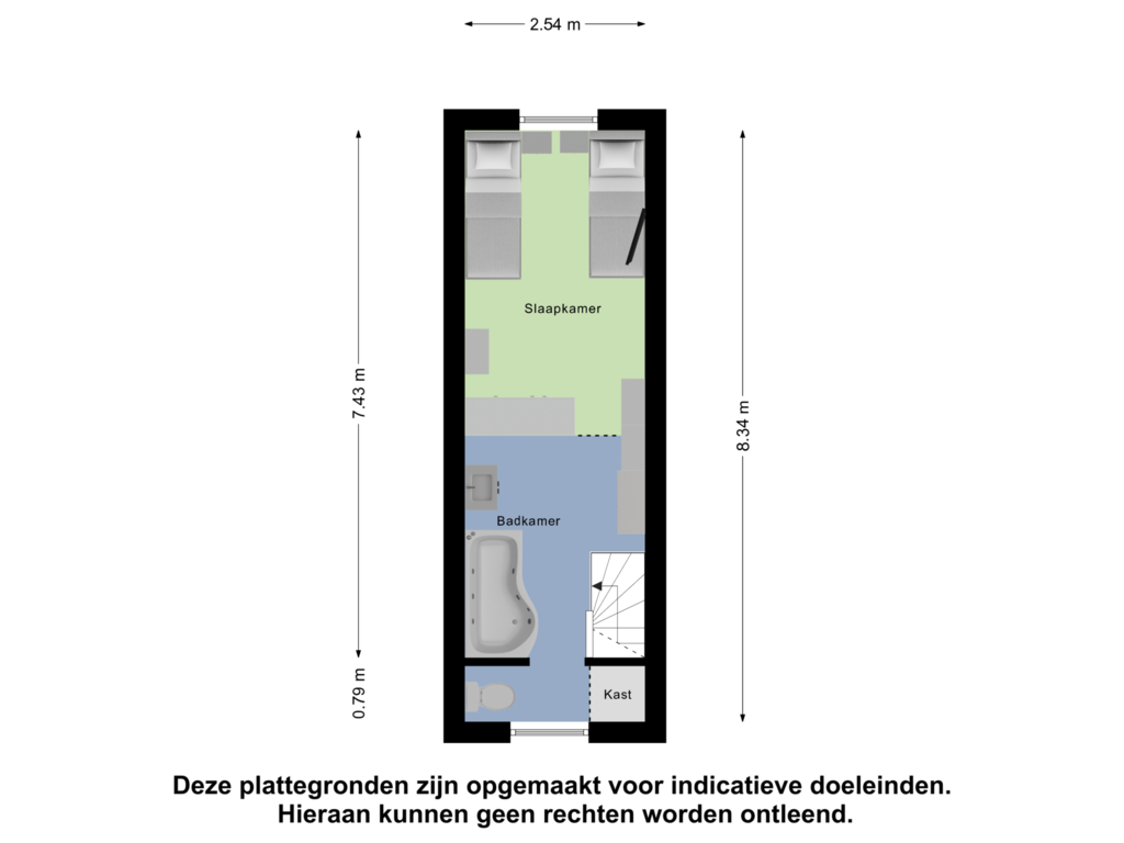 Bekijk plattegrond van Eerste Verdieping van Brouwersplein 36