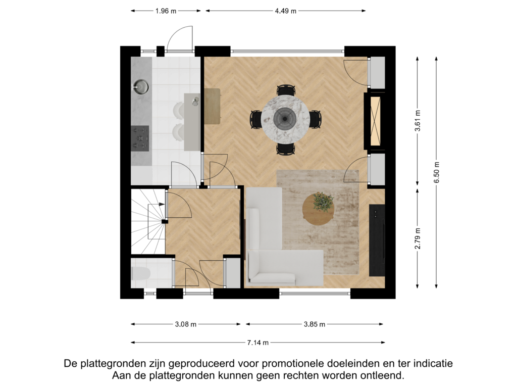 Bekijk plattegrond van Begane grond van Beatrixlaan 19