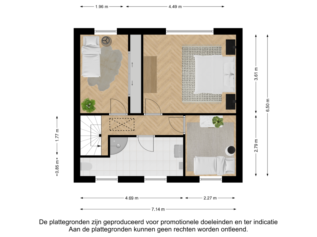 Bekijk plattegrond van Eerste verdieping van Beatrixlaan 19