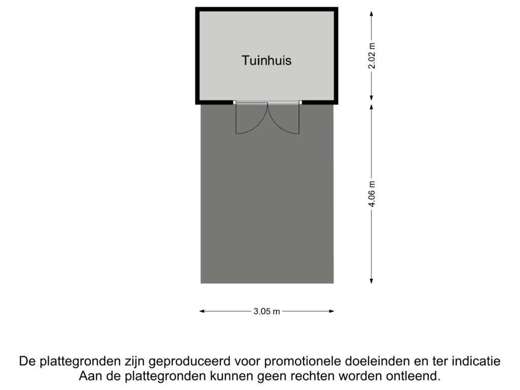 Bekijk plattegrond van Tuinhuis van Beatrixlaan 19