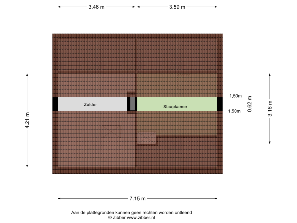 Bekijk plattegrond van Tweede Verdieping van Ruwenhofstraat 28