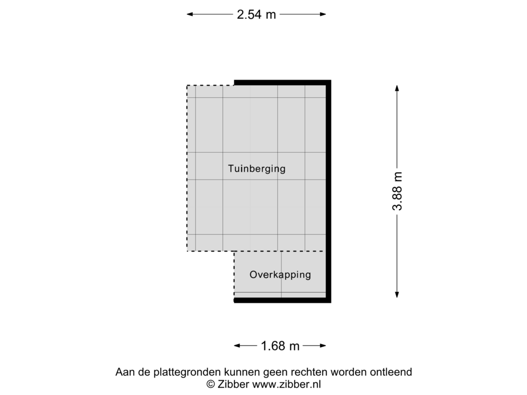 Bekijk plattegrond van Overkapping van Ruwenhofstraat 28