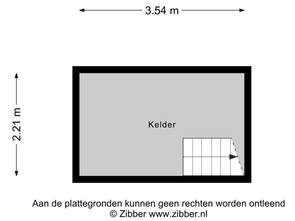 Bekijk plattegrond van Kelder van Ruwenhofstraat 28