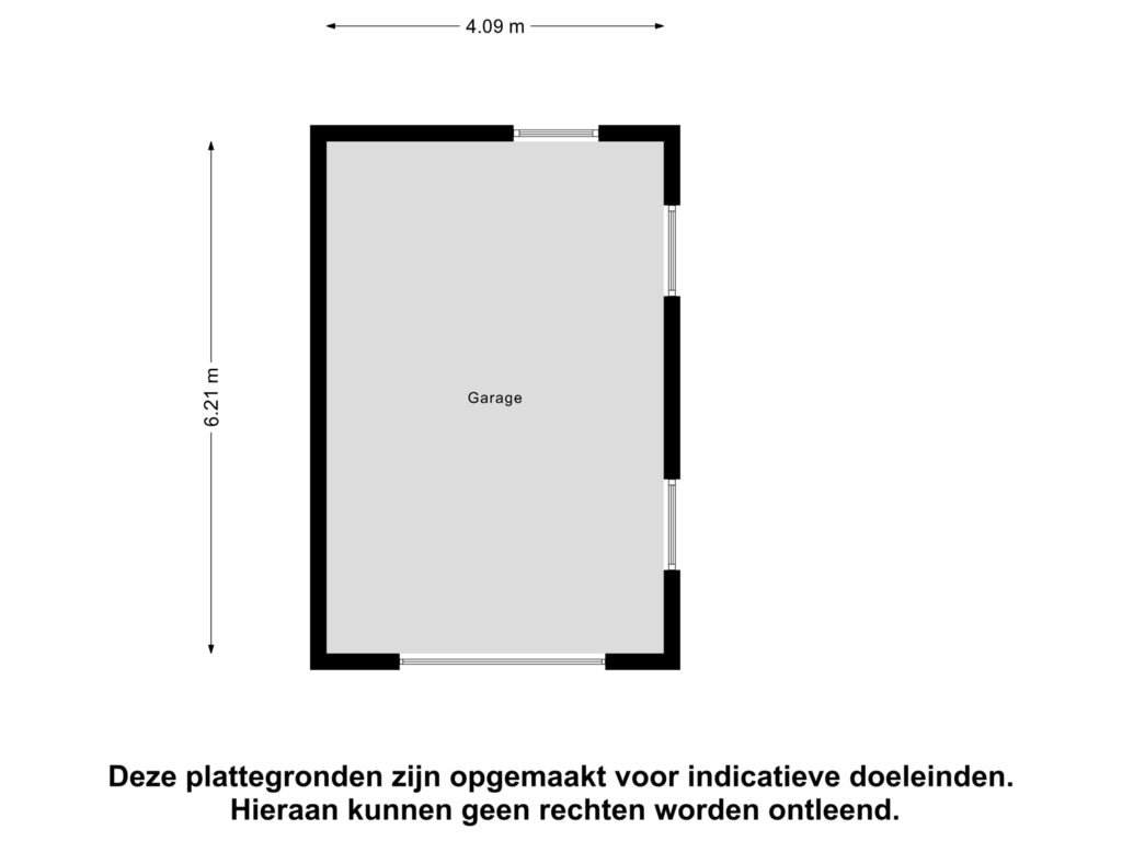 View floorplan of Garage of Beneluxstraat 118