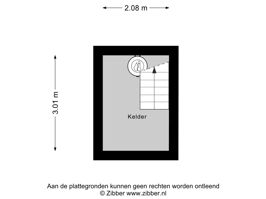 Bekijk plattegrond van Kelder van Paradijsstraat 16