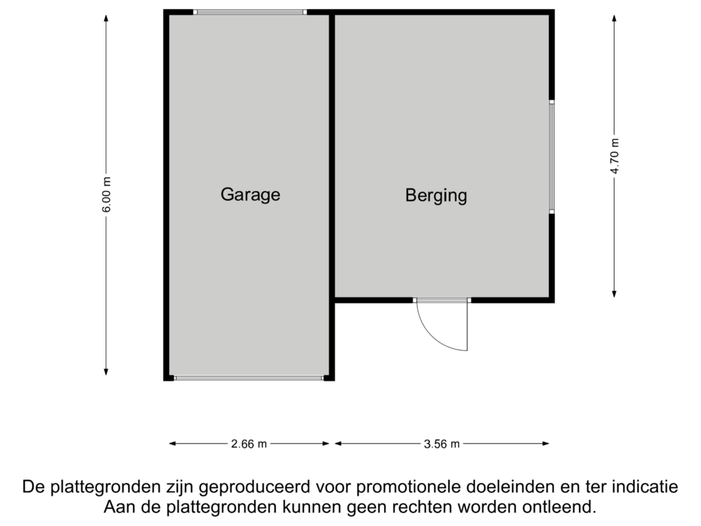 Bekijk plattegrond van Garage/Berging van Groene Woud 27