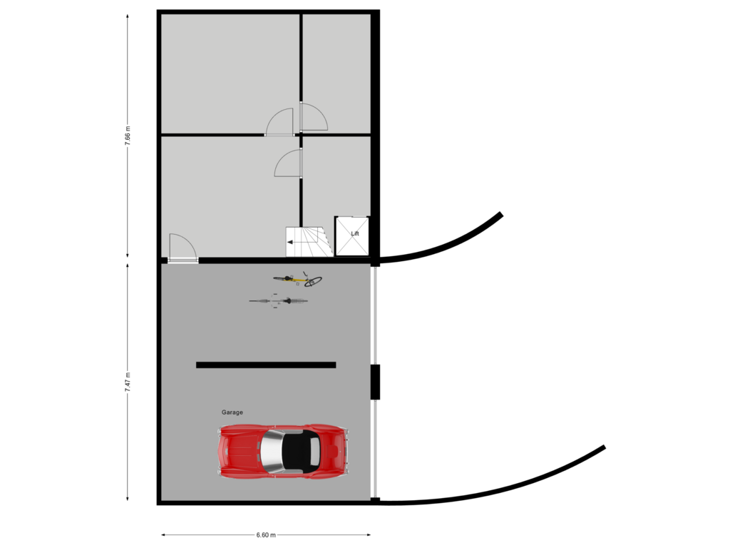 Bekijk plattegrond van Kelder/Garage van Langeveenseweg 119