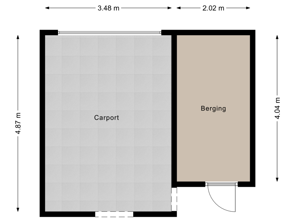 View floorplan of Berging of Zwartenberg 11