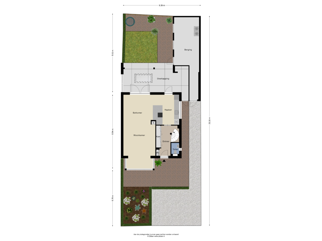 View floorplan of Begane Grond Tuin of Rondestraat 40