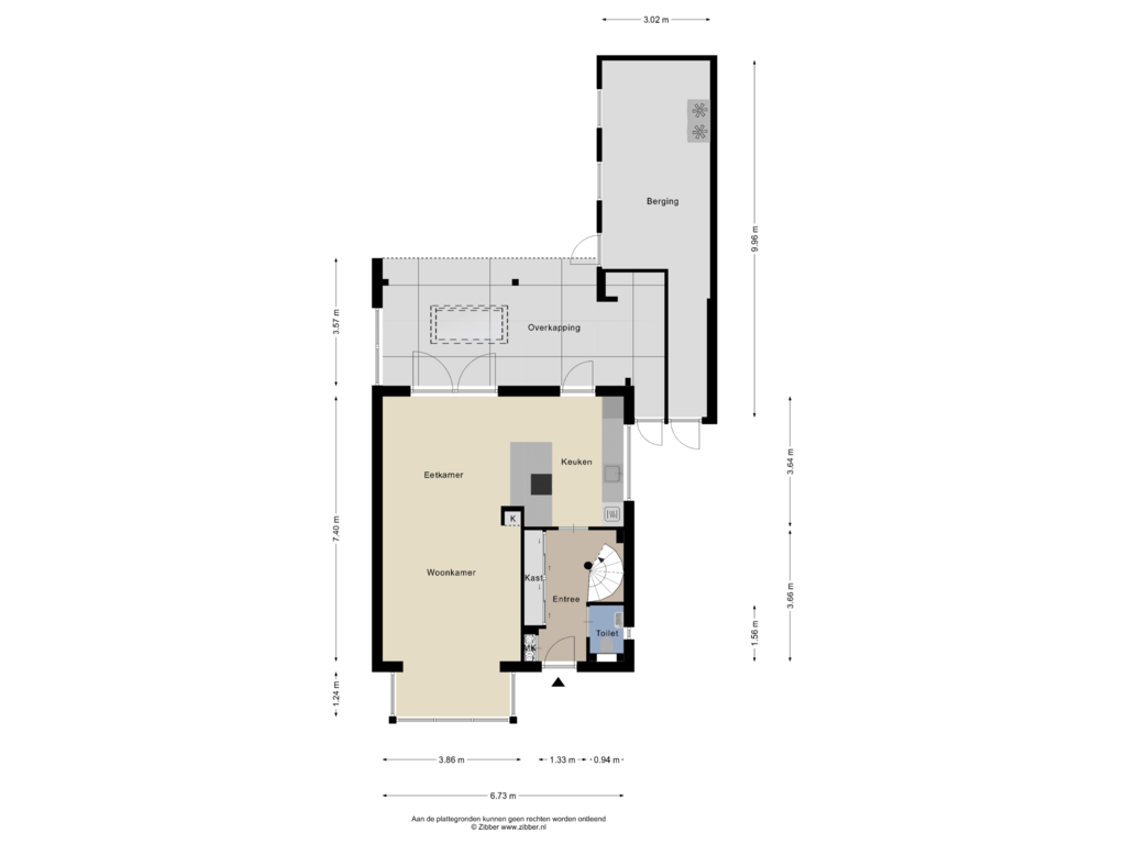 View floorplan of Begane Grond of Rondestraat 40