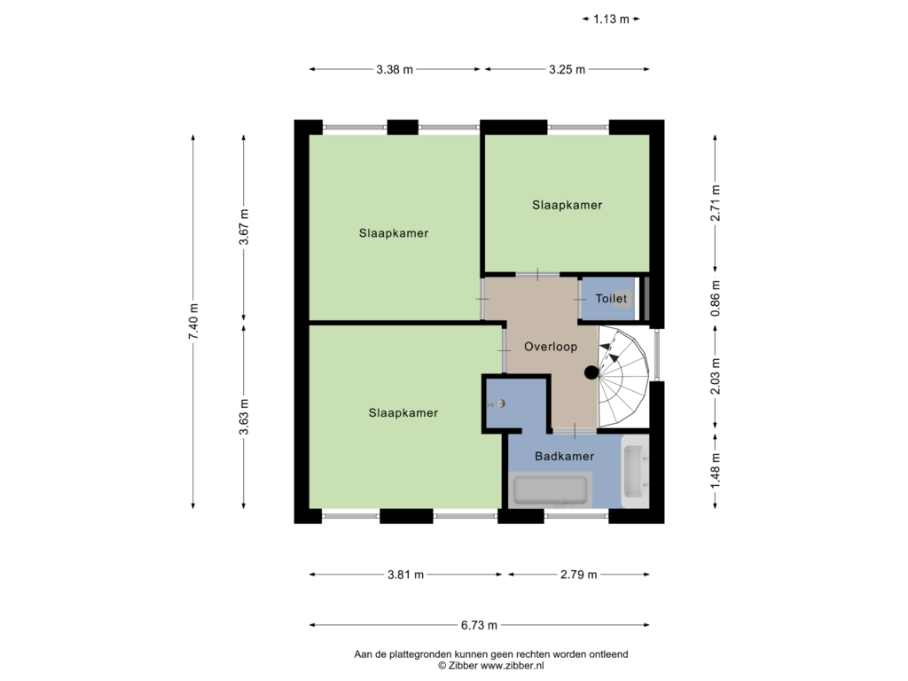 View floorplan of Eerste Verdieping of Rondestraat 40