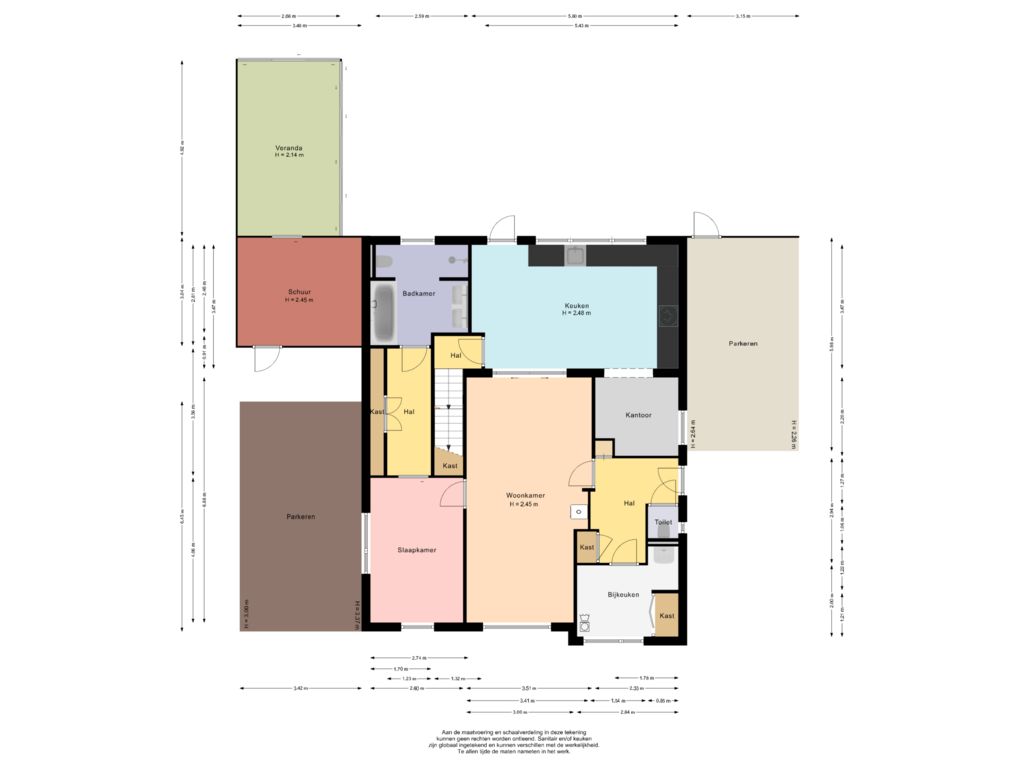 Bekijk plattegrond van Begane grond van Aarweg 20