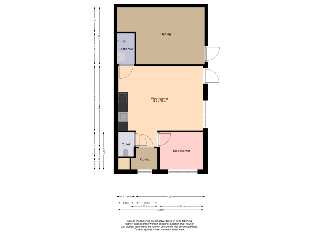 Bekijk plattegrond van Bijgebouw van Aarweg 20