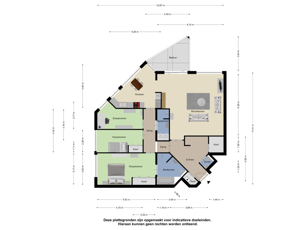 Bekijk plattegrond van Appartement van Zuidhaege 46