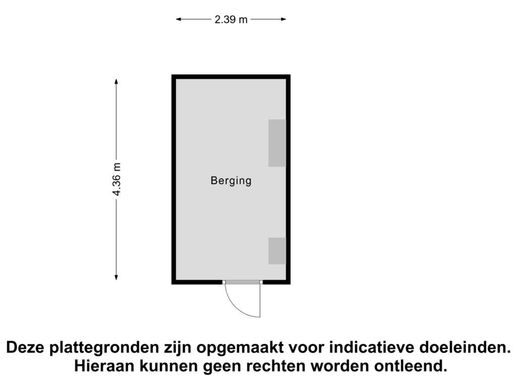 Bekijk plattegrond van Berging van Zuidhaege 46