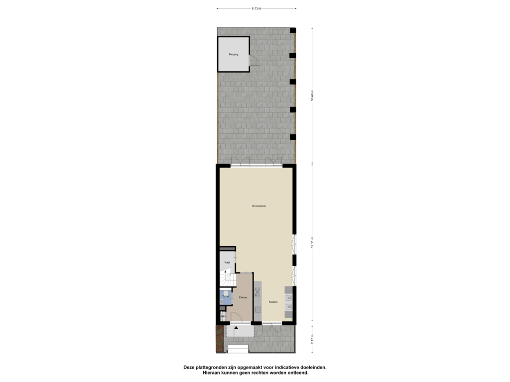 View floorplan of Begane Grond_Tuin of Haringkade 1