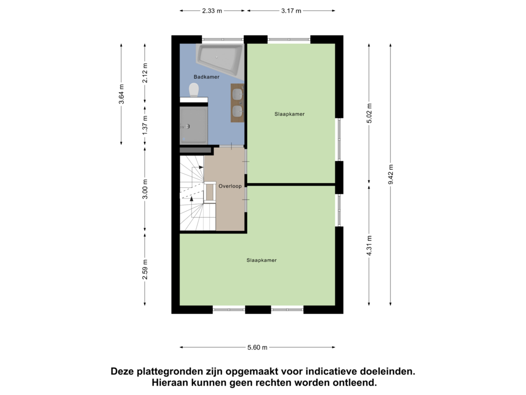 View floorplan of Eerste Verdieping of Haringkade 1