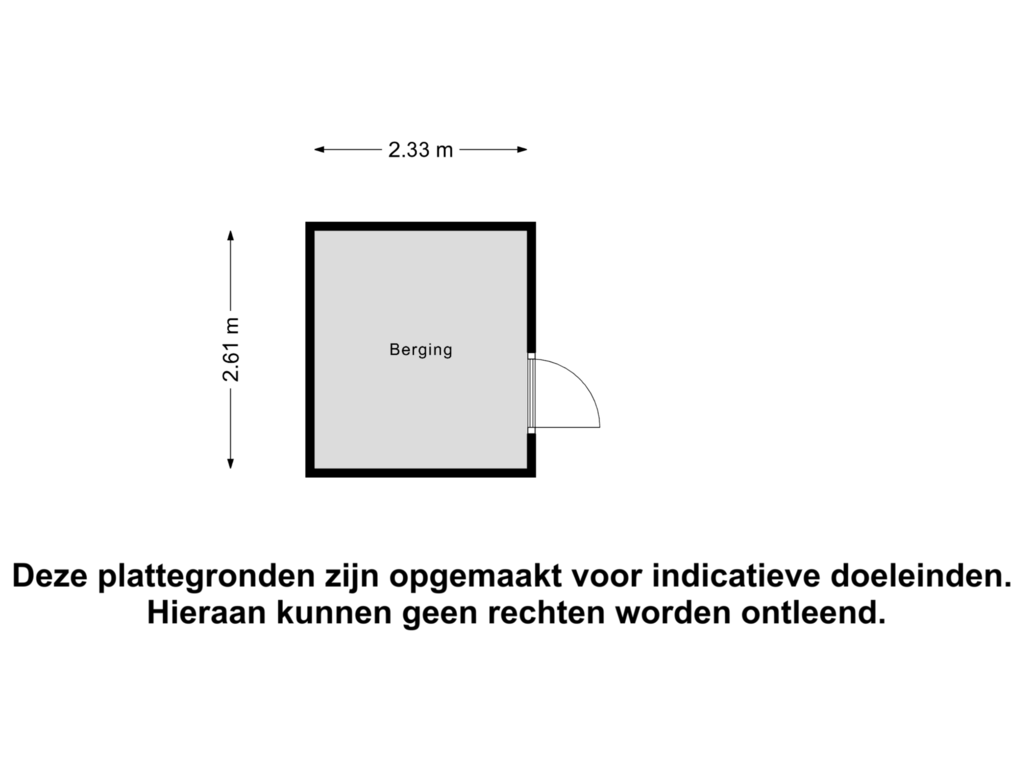 View floorplan of Berging of Haringkade 1