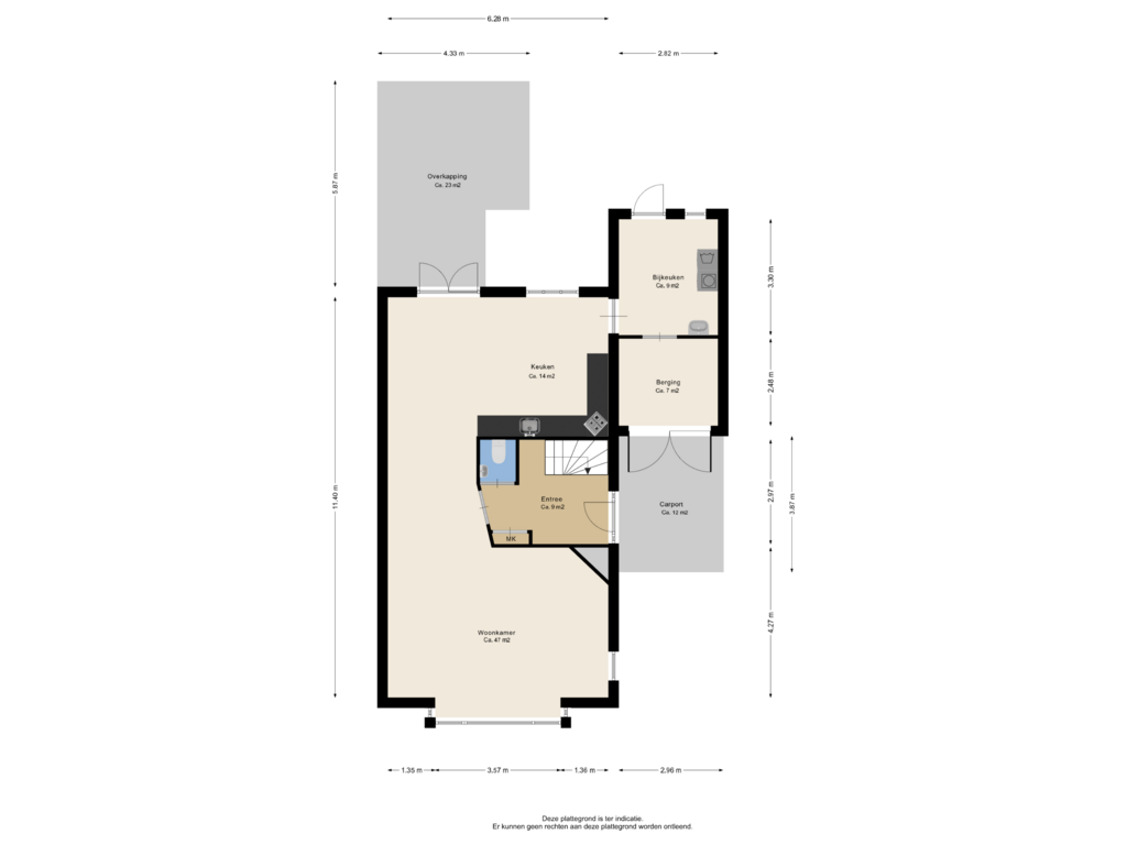 Bekijk plattegrond van Begane grond van Morgensterlaan 46