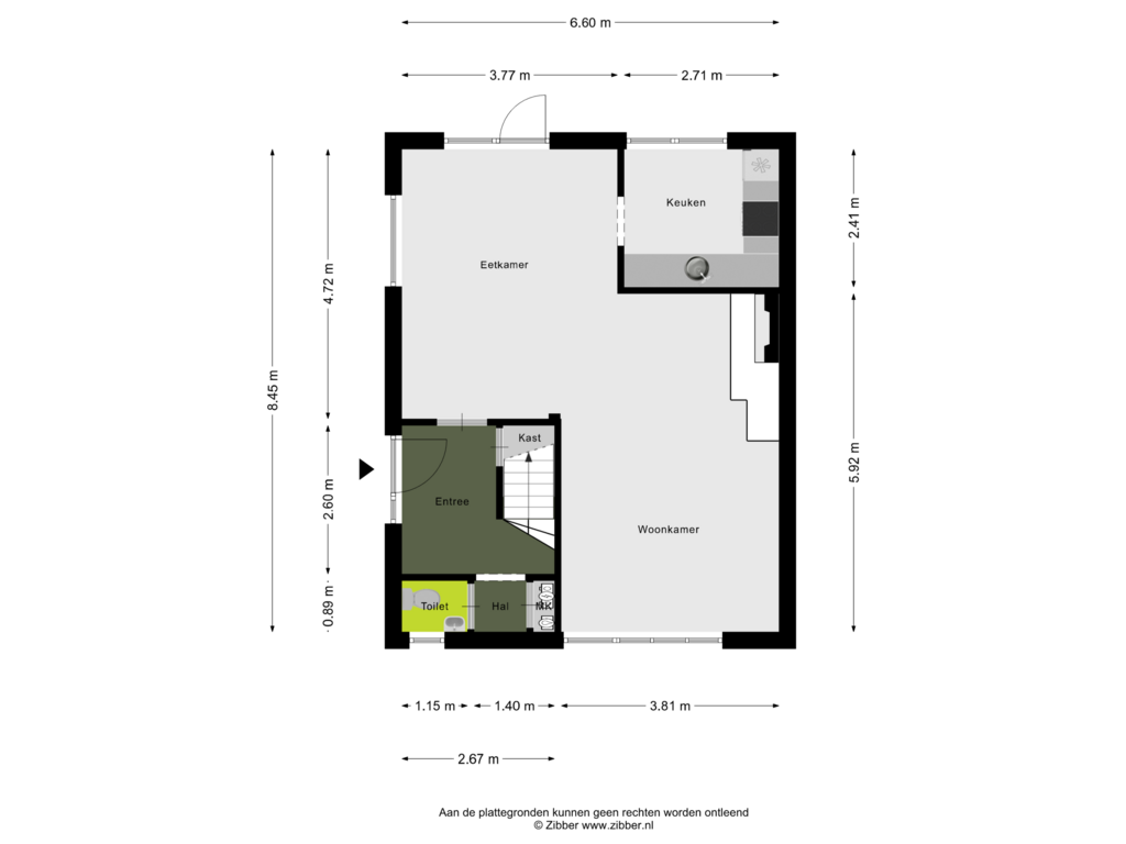 Bekijk plattegrond van Begane Grond van Willem Alexanderstraat 21