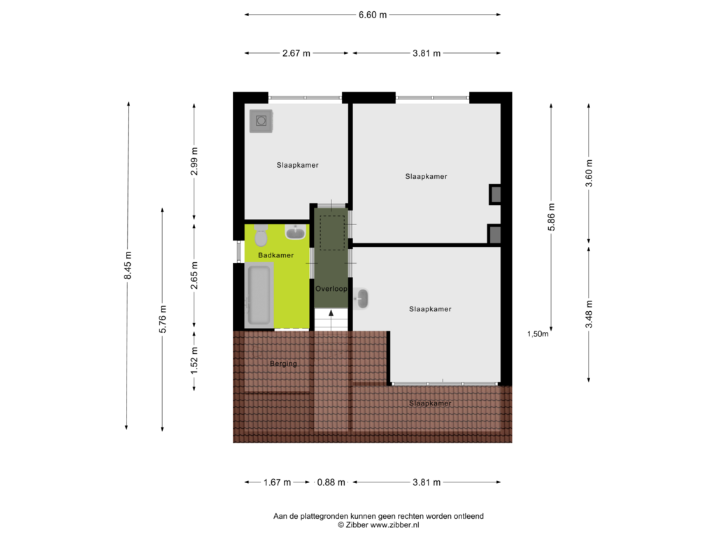 Bekijk plattegrond van Eerste Verdieping van Willem Alexanderstraat 21