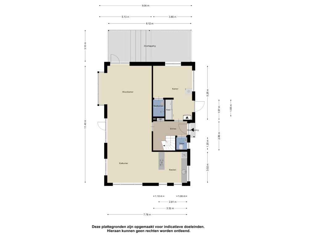 Bekijk plattegrond van Begane Grond van Hogeveldweg 3