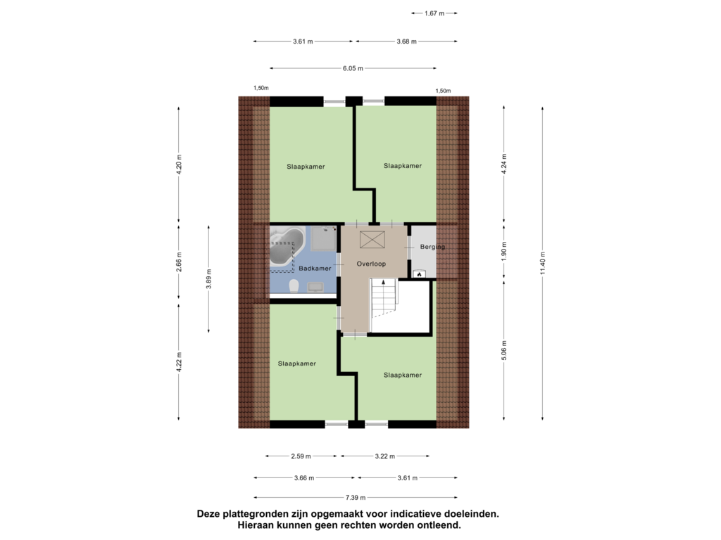 Bekijk plattegrond van Eerste Verdieping van Hogeveldweg 3