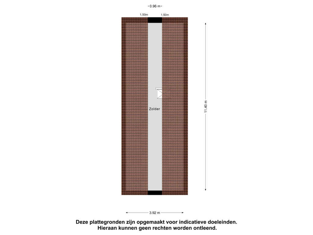 Bekijk plattegrond van Zolder van Hogeveldweg 3