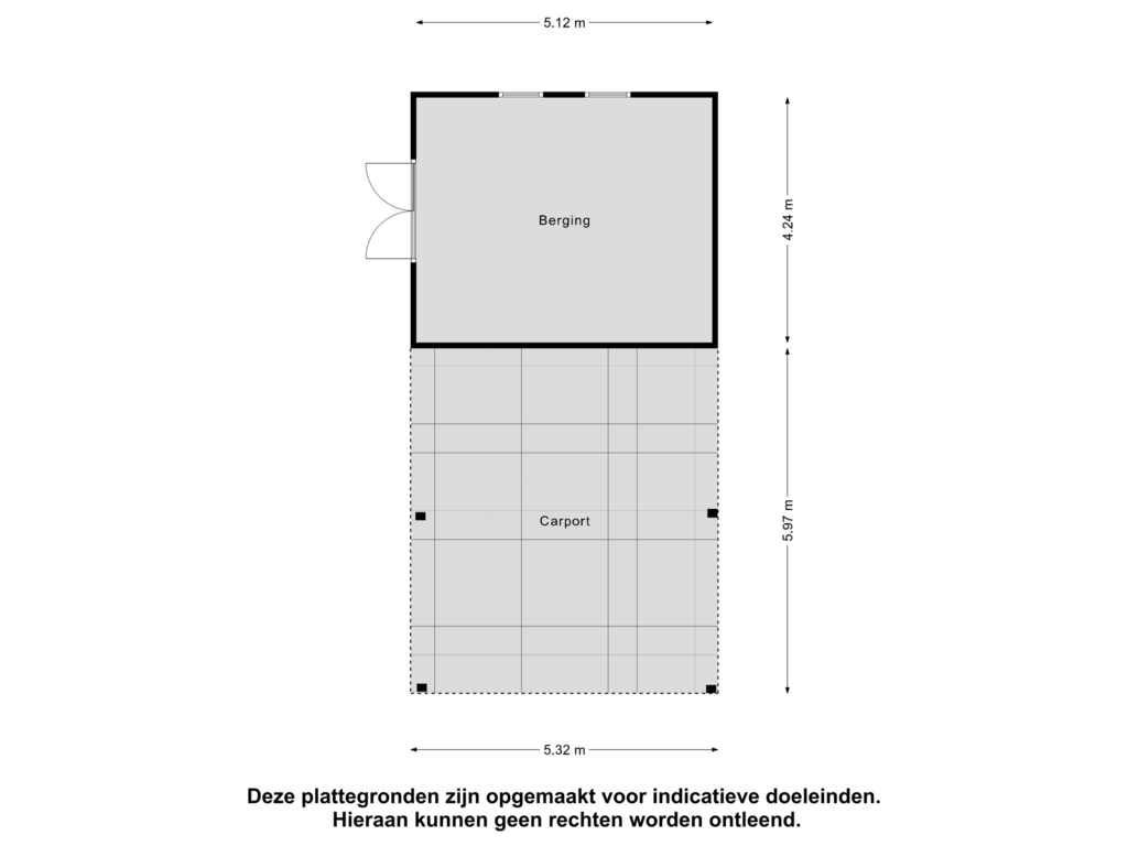 Bekijk plattegrond van Berging van Hogeveldweg 3