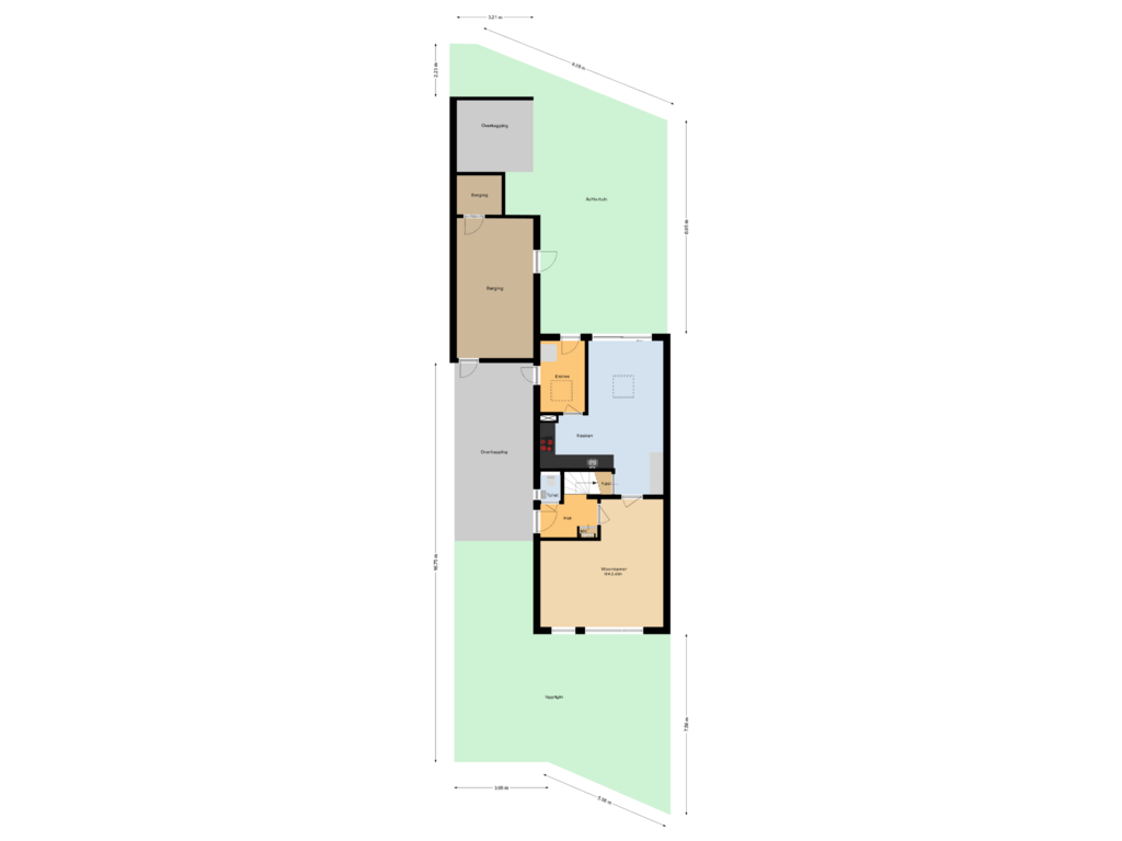 Bekijk plattegrond van Situatie van Van der Brugghenstraat 11