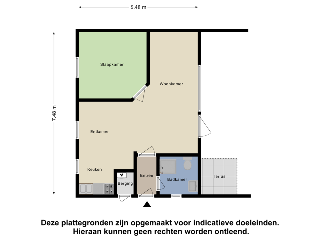 Bekijk plattegrond van Begane Grond van Oude Akerweg 40-31