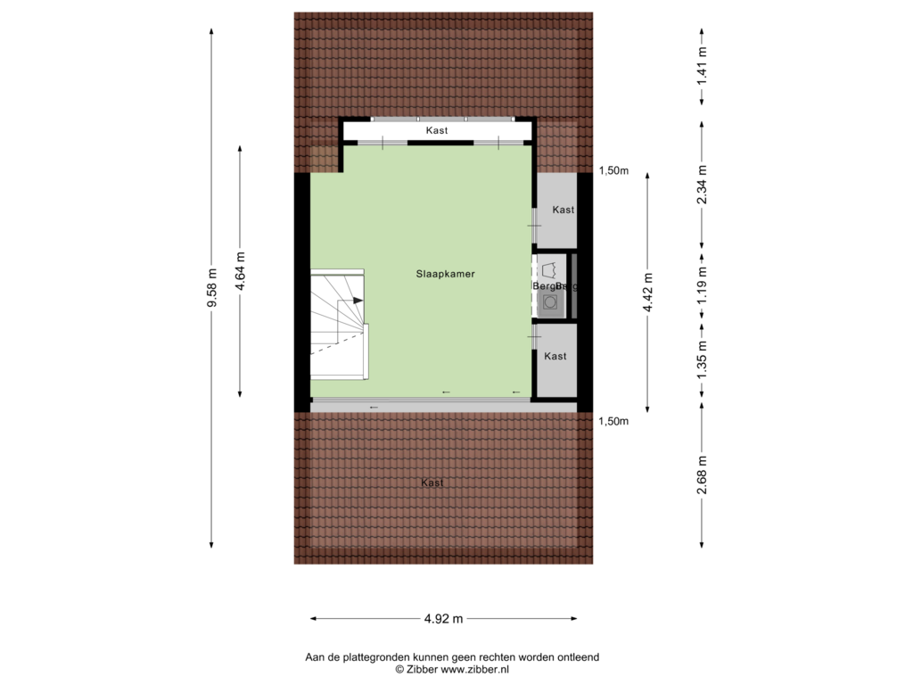 Bekijk plattegrond van Tweede Verdieping van Vriesenenk 37