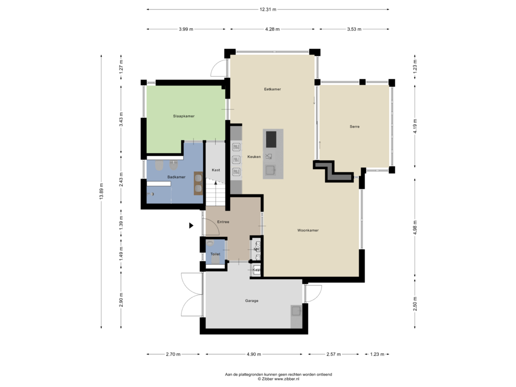 Bekijk plattegrond van Begane grond van De Traan Kokerij 42