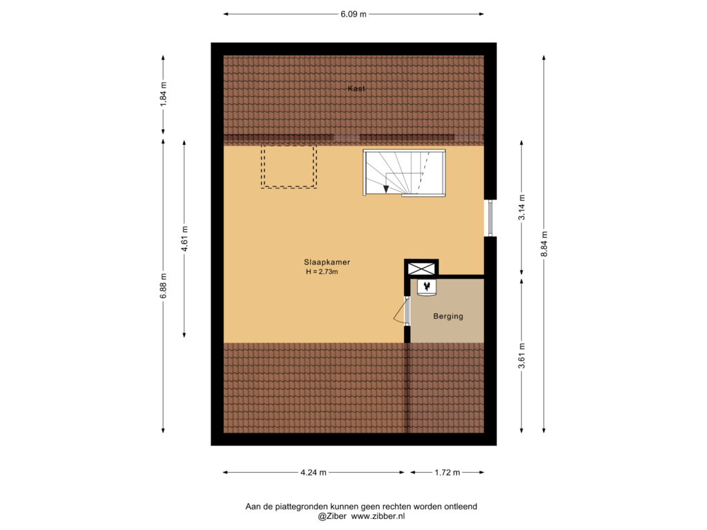 Bekijk plattegrond van Tweede verdieping van van Bodelswingstraat 11