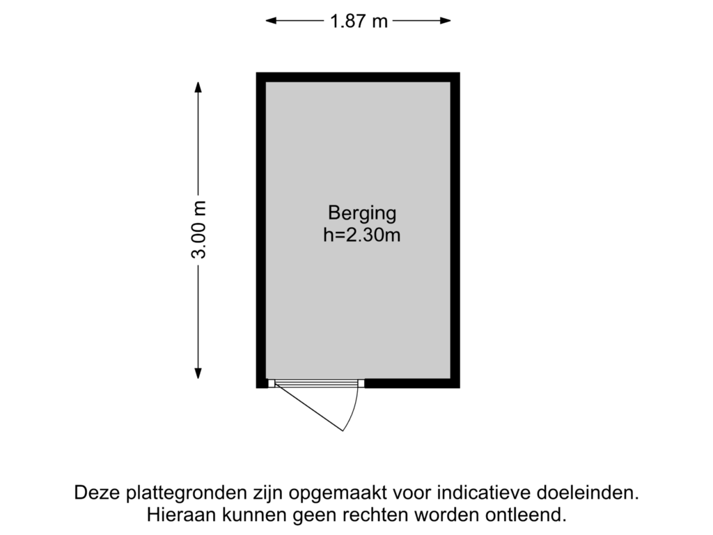 Bekijk plattegrond van Berging van Woudenbergstraat 91