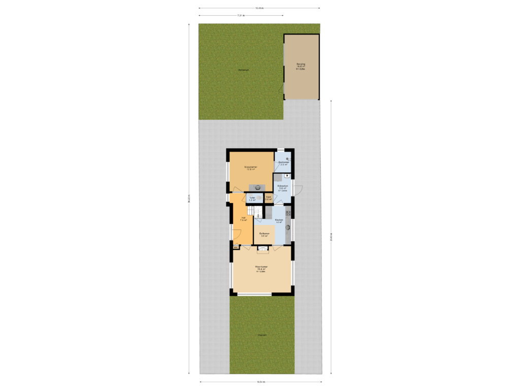 Bekijk plattegrond van Situatie van De Bou 9